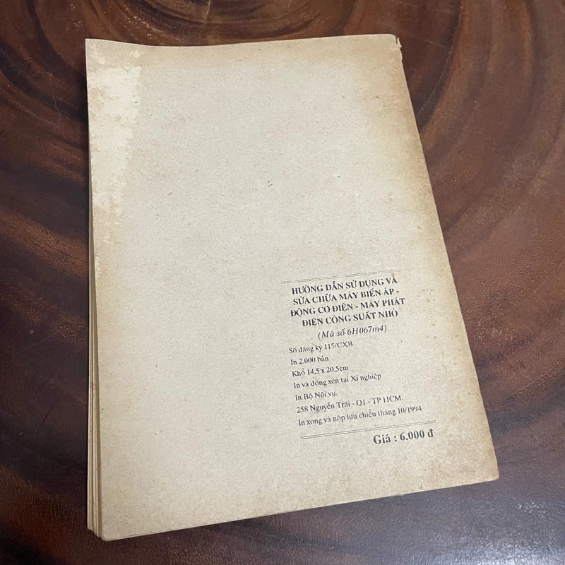 I Tựa sách: Hướng Dẫn Sử Dụng Và Sửa Chữa _ Máy Biến Áp Động Cơ Điện, Máy Phát Điện - 1994 462880
