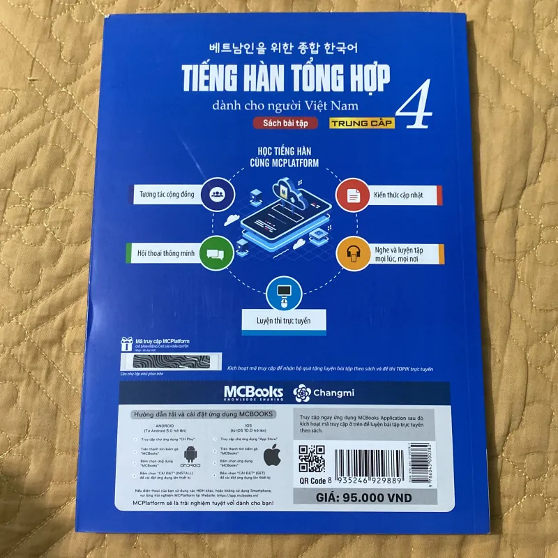 Tiếng Hàn Tổng Hợp Dành Cho Người Việt Nam trung cấp 4 - Sách Bài Tập mới 99% 799473