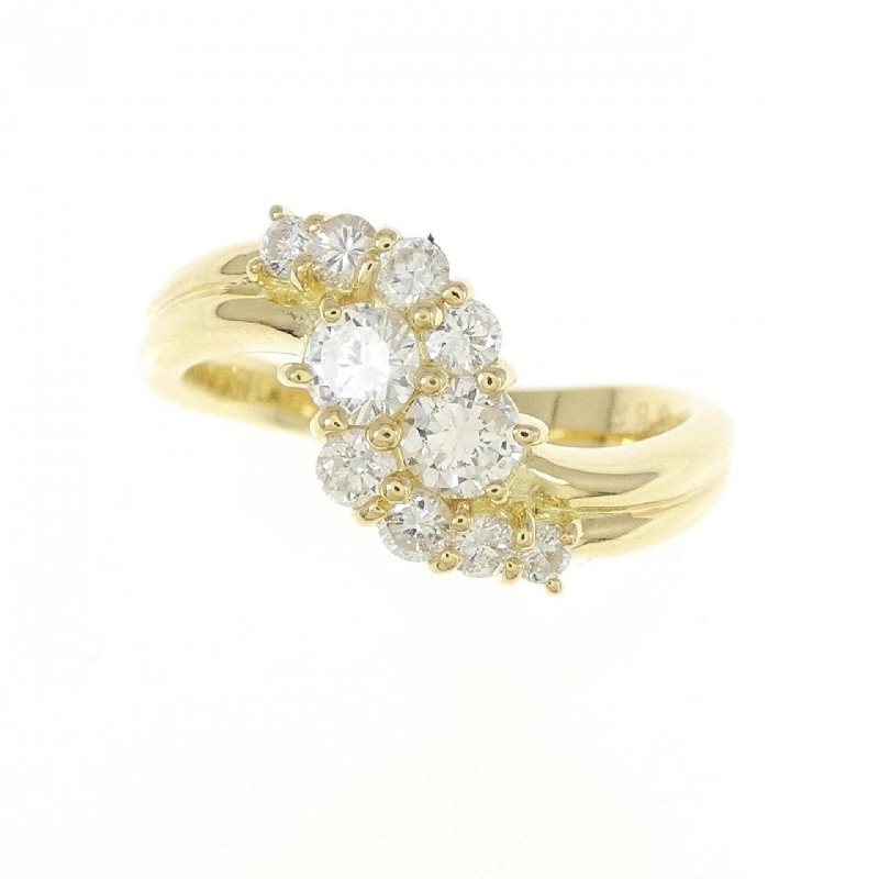 Nhẫn kim cương K18YG 0.62CT 670293