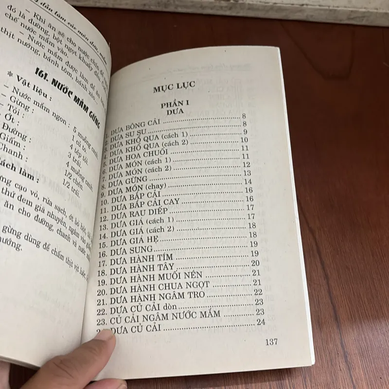 II Sách Nấu Ăn: Hướng Dẫn Làm Các Món Dưa Mắm - Hồng Phượng - 2003 599622