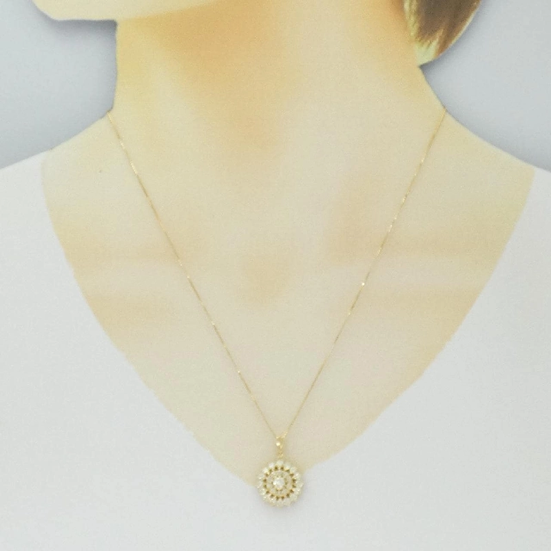 Dây chuyền kim cương K18YG 1.08CT - Hàng hiệu Chính hãng 860090