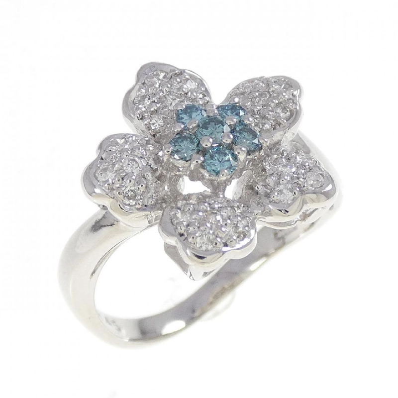 Nhẫn kim cương hoa PT900 0.45CT - Hàng hiệu Authentic 852829