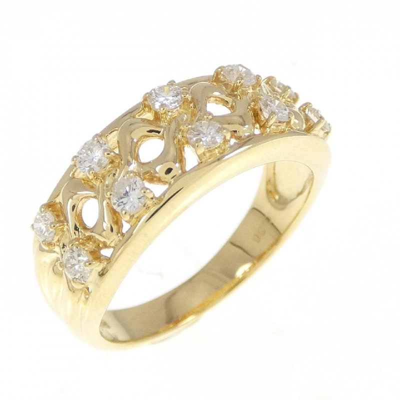 Nhẫn kim cương K18YG 0.36CT 671208