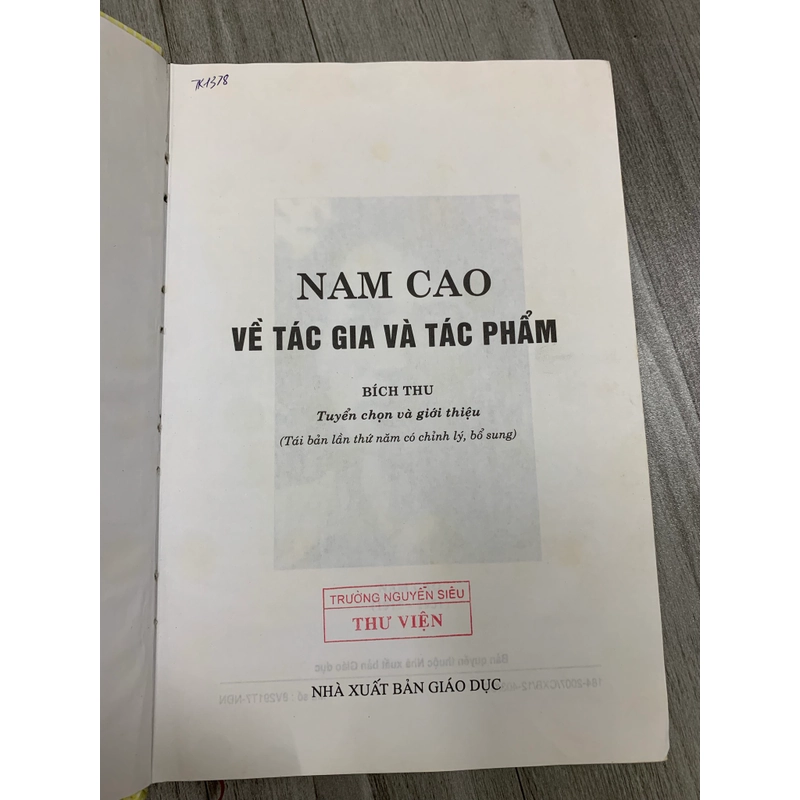 Nam cao về tác gia và tác phẩm. 10a1 545186