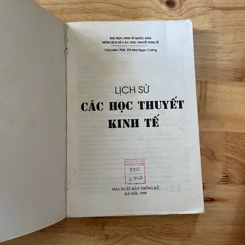 II Tựa sách: Lịch Sử Các Học Thuyết Kinh Tế - PGS PTS. Mai Ngọc Cường - 1999 469408