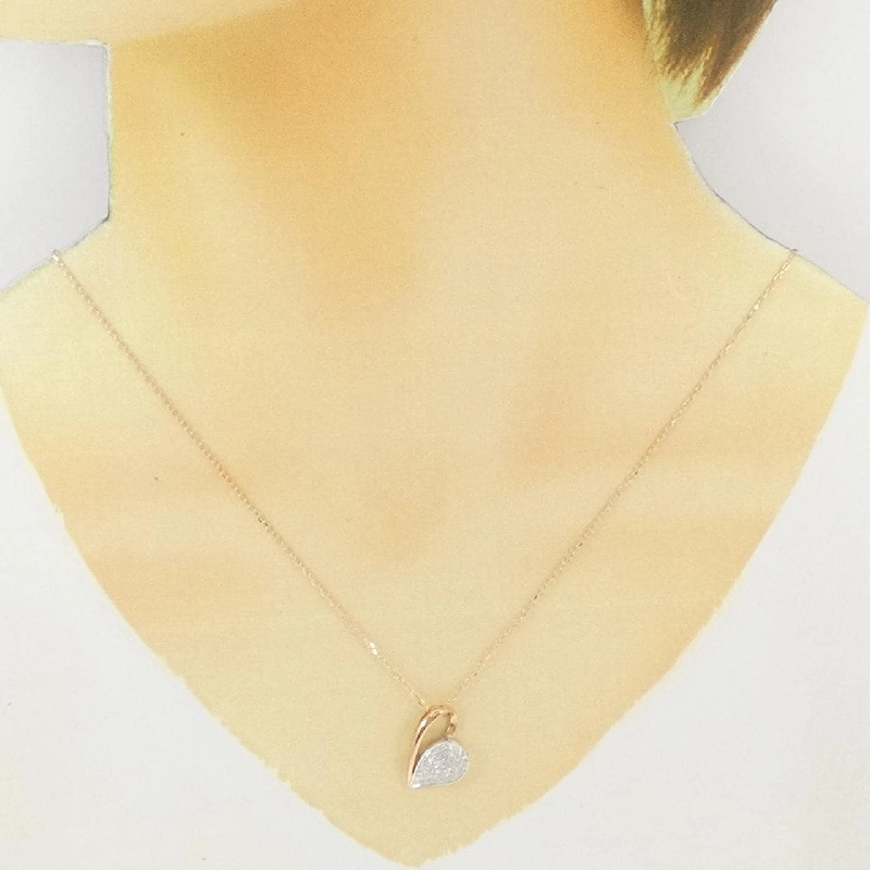 K18PG/K18WG Dây chuyền trái tim kim cương 0.18CT - Hàng hiệu Chính hãng 860678