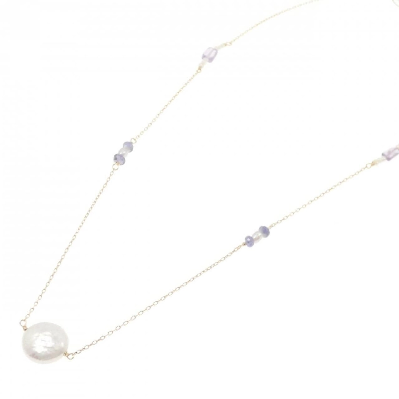 K10YG Ngọc trai nước ngọt Dây chuyền - Hàng hiệu Authentic 856833