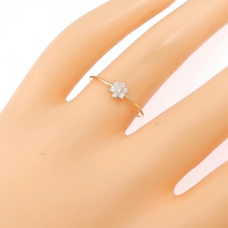 Nhẫn kim cương hoa K18YG 0.10CT - Hàng hiệu chính hãng 853532