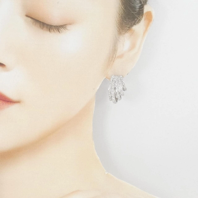 K18WG Bông tai/Khuyên tai Kim cương 1.4CT - Hàng hiệu Chính hãng 864107