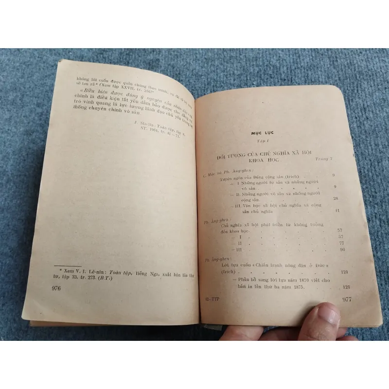 TRÍCH TÁC PHẨM KINH ĐIỂN VỀ CHỦ NGHĨA XÃ HỘI KHOA HỌC TẬP I 688738