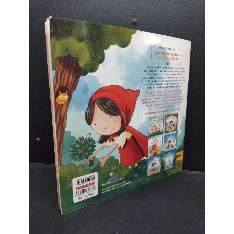 Truyện cổ tích nổi tiếng song ngữ Việt Anh Little red riding hood cô bé quàng khăn đỏ mới 90% bẩn bìa 2019 HCM1209 Arianna Candell TRUYỆN TRANH 274060