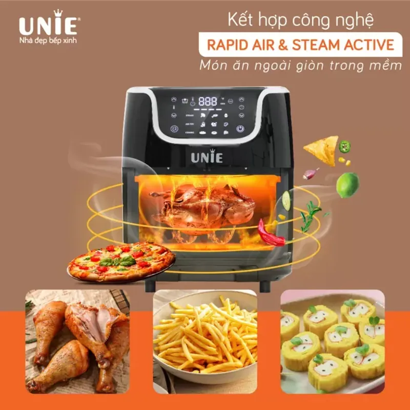 Nồi chiên UNIE US6800 – 7L tiện lợi, chiên nướng hấp chỉ với 1 nút chạm 573028