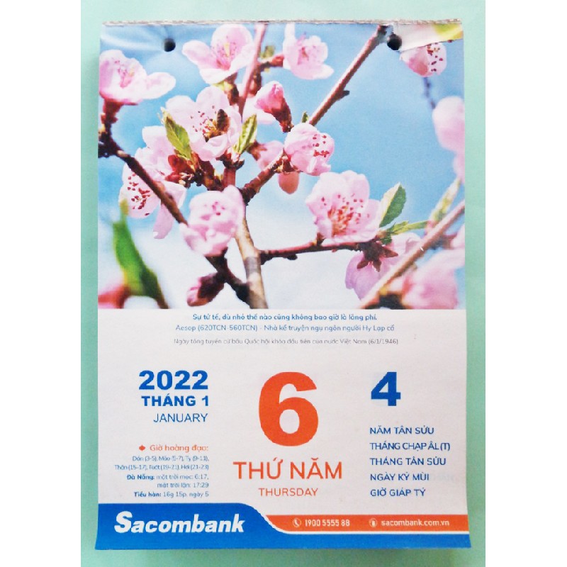 Cuốn lịch Bloc Sacombank xưa (Năm 2022) 21610