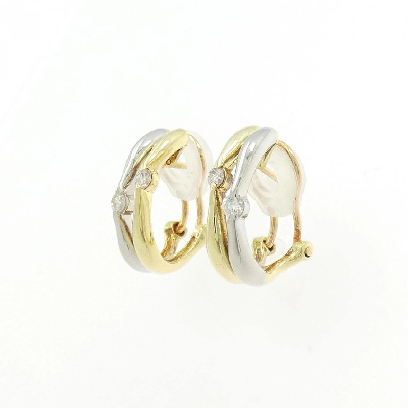 K18YG/PT900 Bông tai/Khuyên tai kim cương 0.20CT - Hàng hiệu Chính hãng 871147