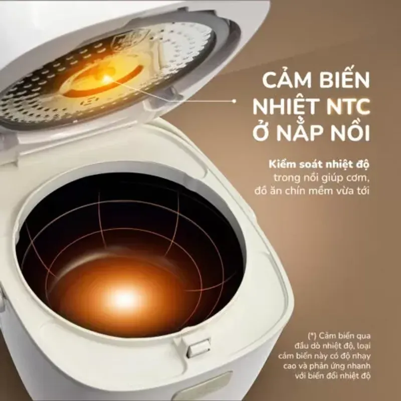 UNIE URC818P – Nồi cơm lòng gốm chuẩn bếp Việt 782136