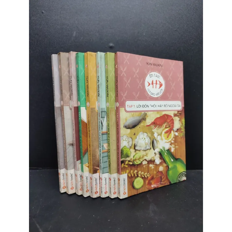 [Sách Cũ SCGR] Bộ 8 cuốn Ẩm thực con dao hai lưỡi mới 70% ố vàng nặng 2015 HCM2405 Yun Wuxin SÁCH SỨC KHỎE - THỂ THAO 685180