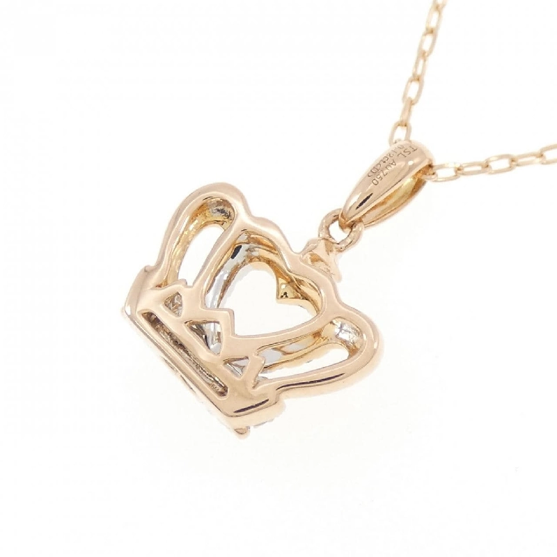 750PG/750WG/K18PG Vương miện Dây chuyền Kim cương 0.12CT - Hàng hiệu Chính hãng 863562