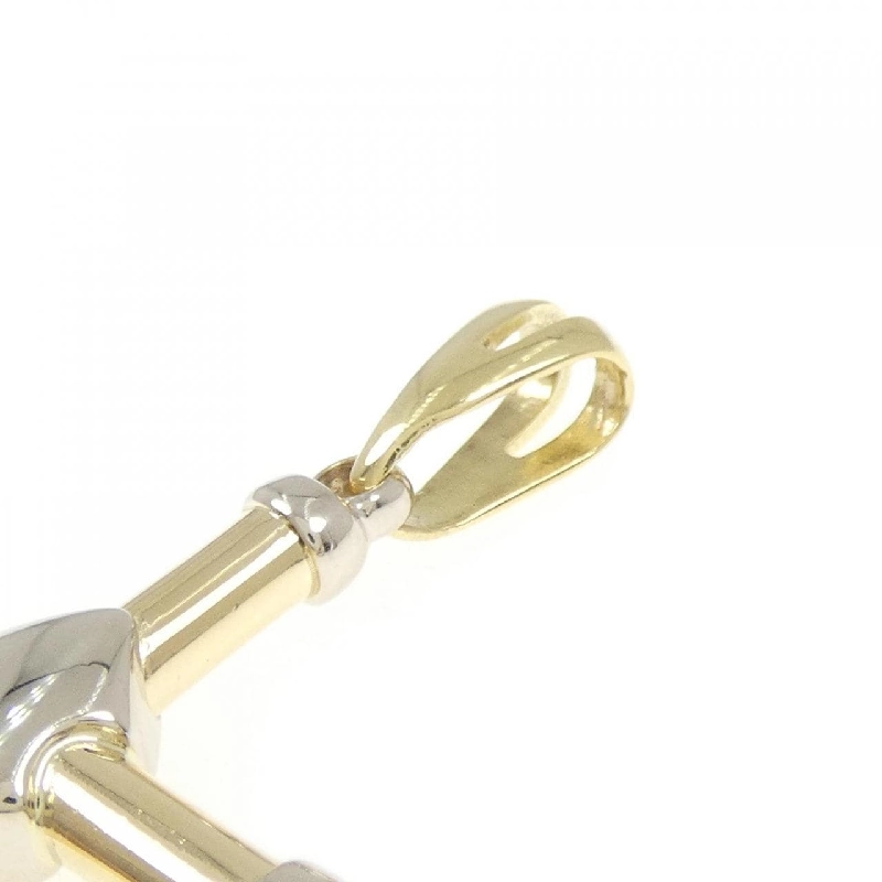 Mặt dây chuyền chéo 750YG/750WG - Hàng hiệu Authentic 869623