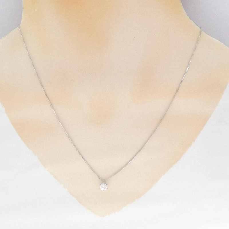 Dây chuyền kim cương Solitaire PT900/PT850 0.37CT - Hàng hiệu Chính hãng 861486