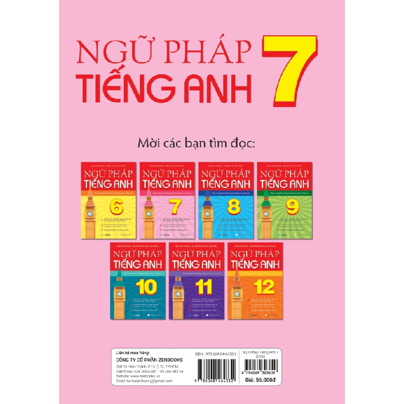 Ngữ Pháp Tiếng Anh 7 (Theo Chương Trình Khung Của Bộ Giáo Dục Và Đào Tạo) - Mai Lan Hương, Trần Thị Tuyết Trinh 288697