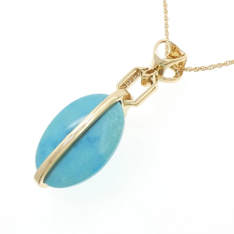 K18YG Mặt dây chuyền Turquoise 20.60CT - Hàng hiệu Chính hãng 858854