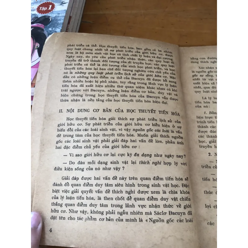 Học thuyết Tiến Hoá tập 1  1030052