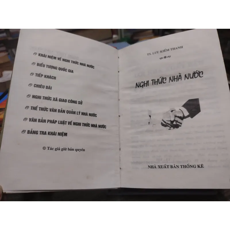 Sách: Nghi Thức Nhà Nước - Tác giả: TS Lưu Kiếm Thanh (A3) 597614