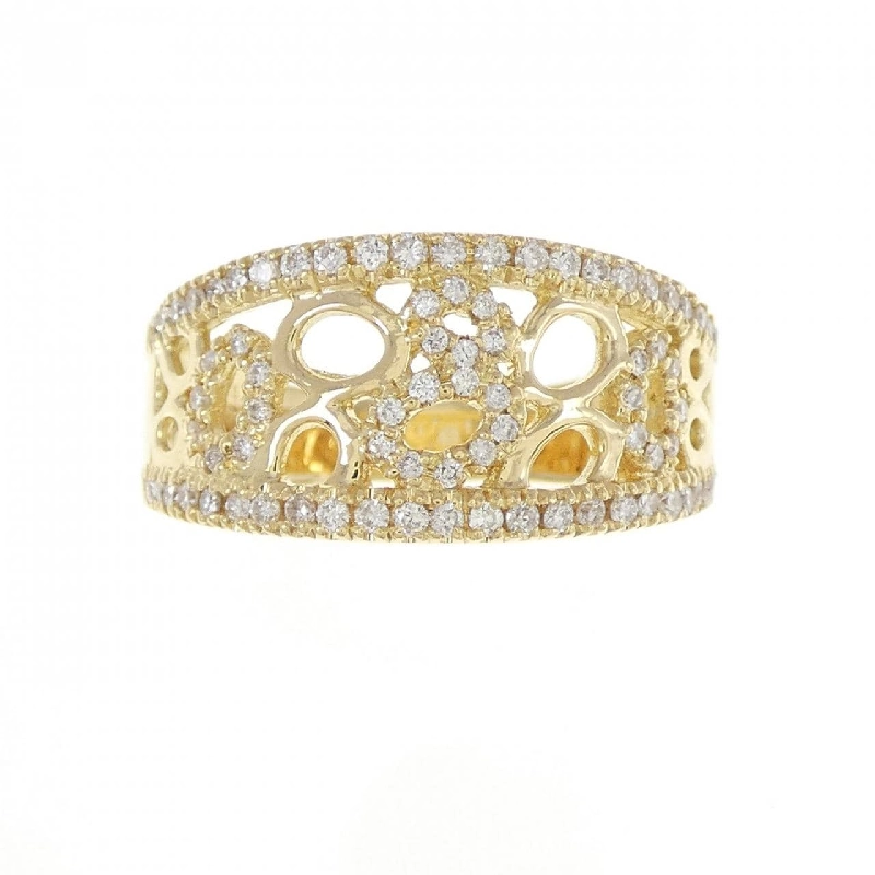 Nhẫn kim cương K18YG 0.44CT 671824