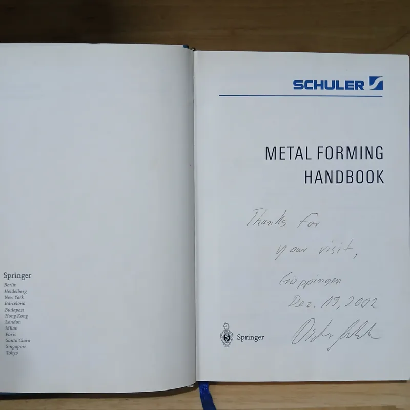 Metal Forming Handbook - Schuler GmbH 740915