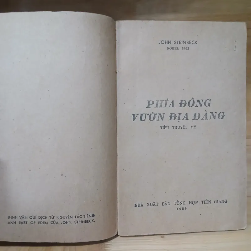 Phía Đông Vườn Địa Đàng (Nobel 1962) - John Steinbeck 1003641