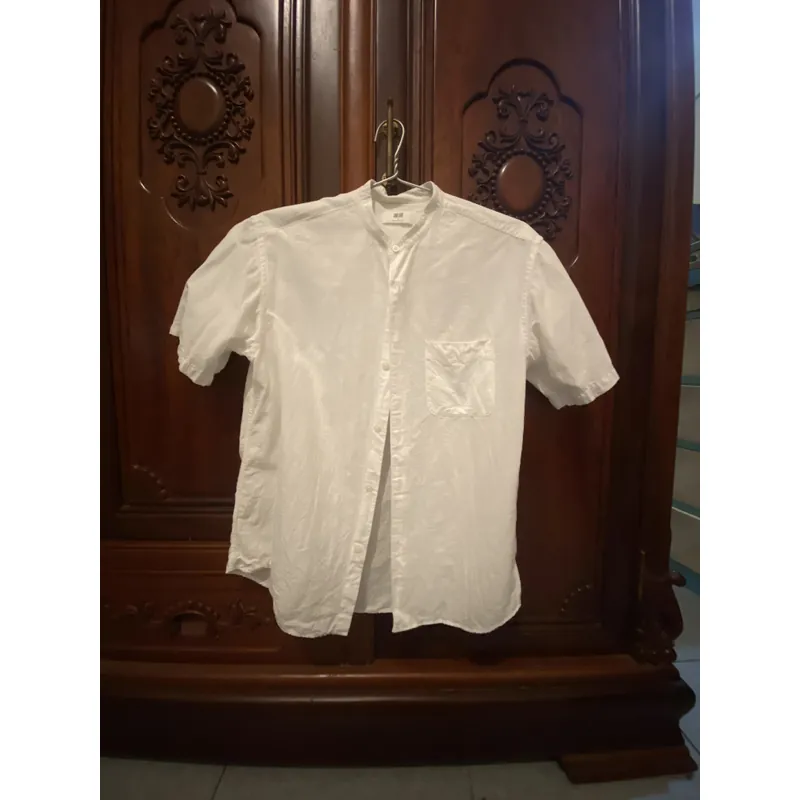 Áo cộc cổ trụ Nam Uniqlo 689480