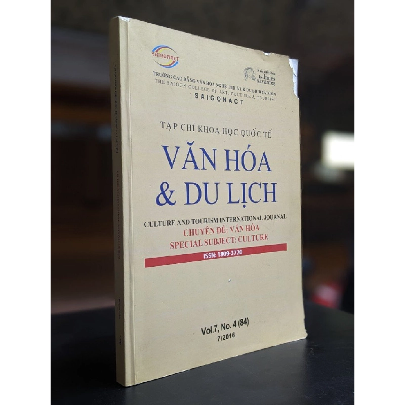 Tạp chí khoa học quốc tế: Văn hóa & Du lịch 397544
