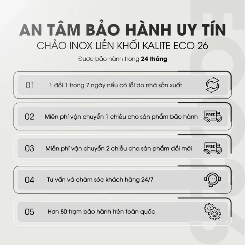🍳 Chảo Rán Inox Liền Khối KALITE ECO26 – Inox 304 An Toàn, Bắt Từ Cực Tốt 782523