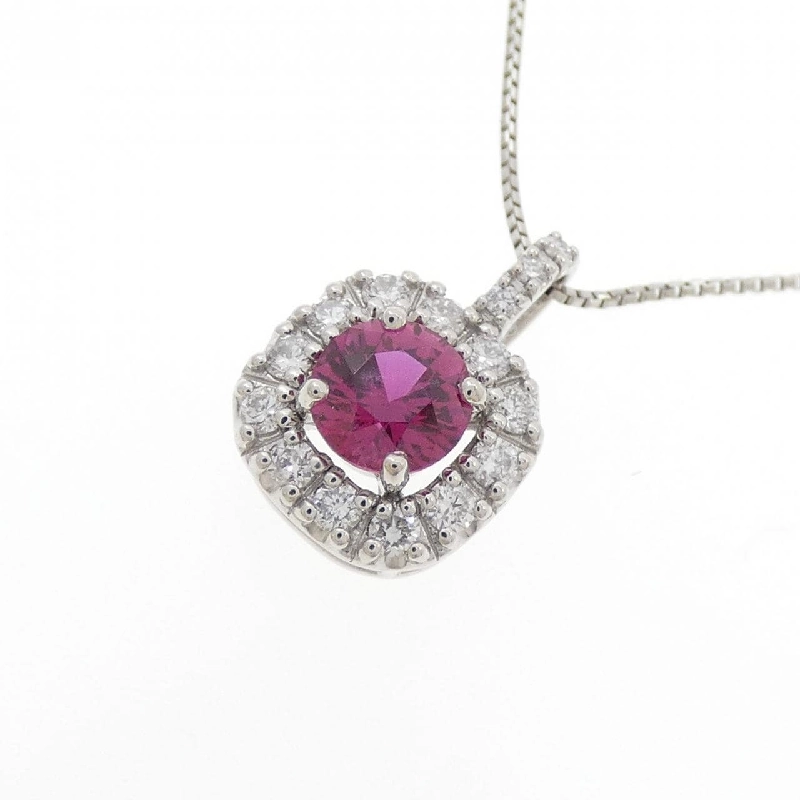 Dây chuyền ruby PT950/PT850 0.516CT - Hàng hiệu Chính hãng 858816