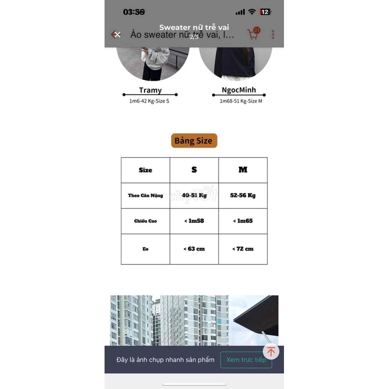 Sweater nữ trễ vai Kimee House (bigsize) 550357