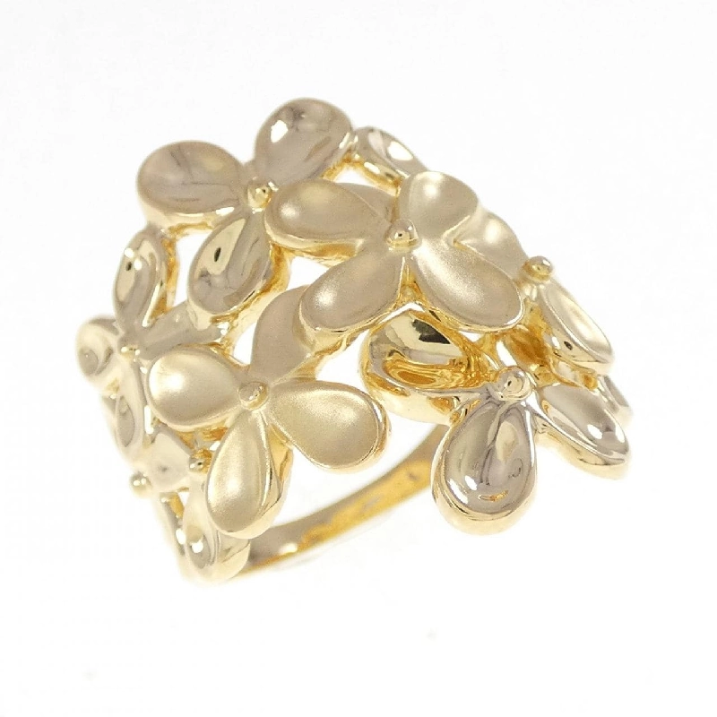 Nhẫn hoa K18YG - Hàng hiệu Authentic 848810