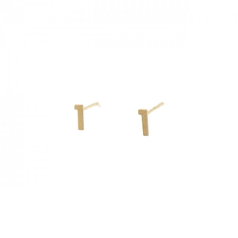 K18YG Số 1 Bông tai - Hàng hiệu Chính hãng 873687