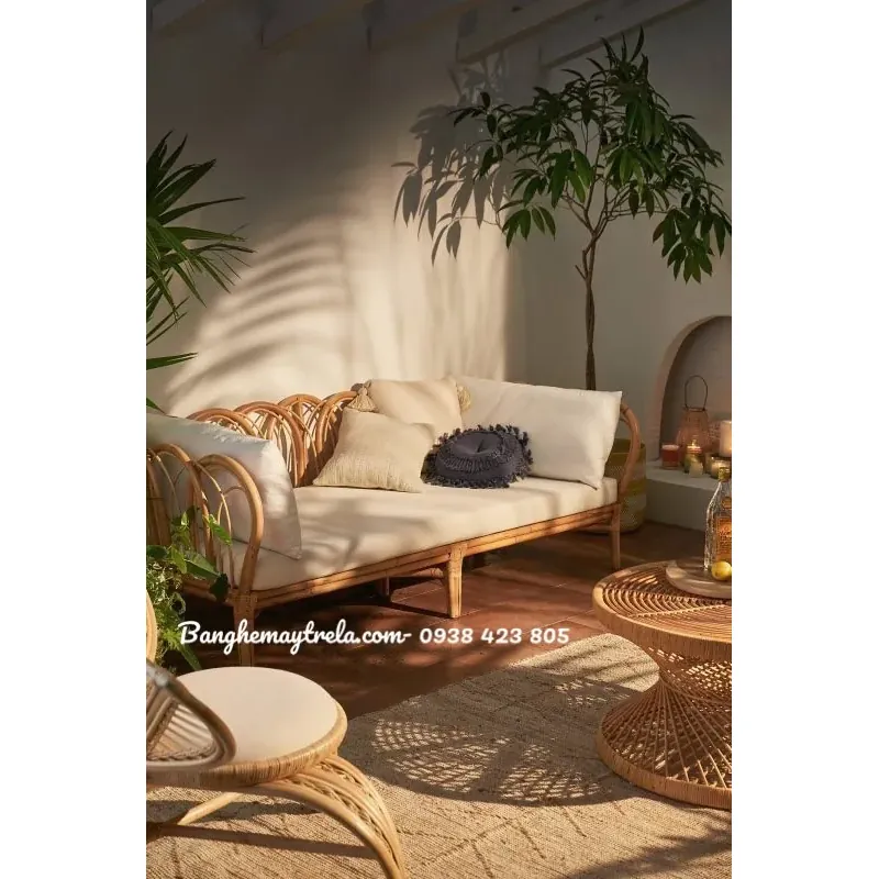 Ghế sofa dài mây tự nhiên 746899
