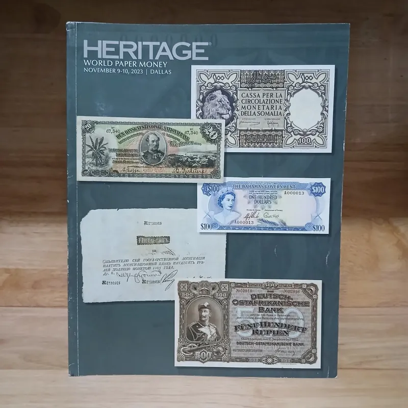 Heritage World Paper Money - November 9-10, 2023 589850