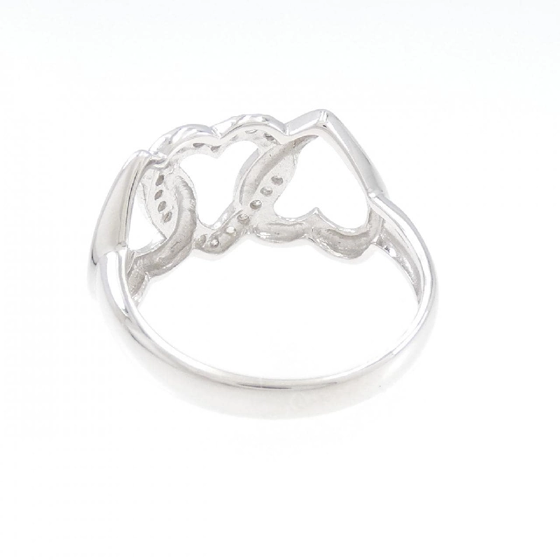 Nhẫn kim cương hình trái tim K18WG 0.15CT 671256