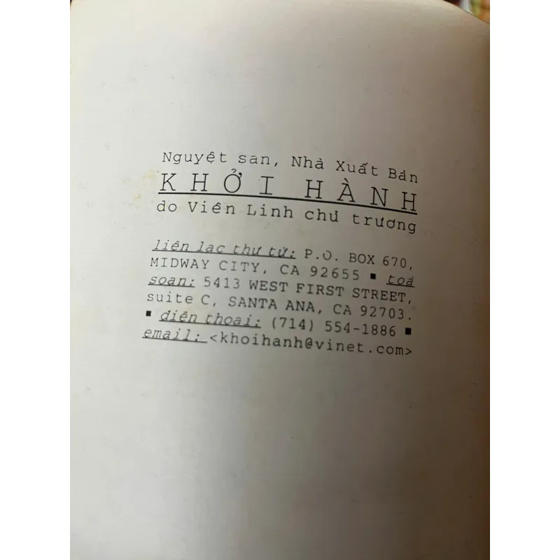 Vọng Khúc - Phan Thị Ngôn Ngữ - Văn học hải ngoại - có chữ ký tác giả 1045177
