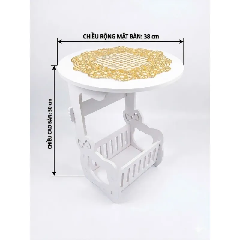 BÀN TRÒN DECOR  ĐẦU GƯỜNG PHÒNG KHÁCH 1004984