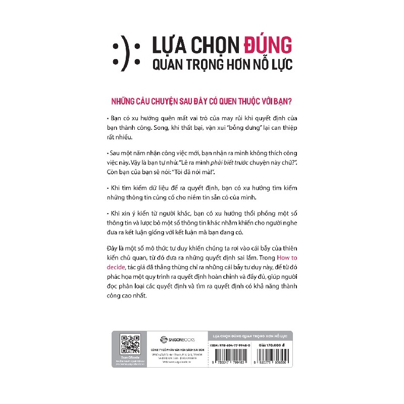 Lựa Chọn Đúng Quan Trọng Hơn Nỗ Lực - Annie Duke 143727