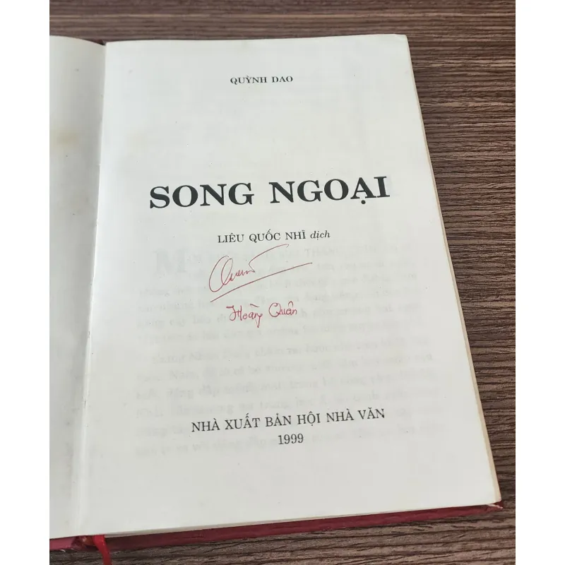 Tiểu thuyết SONG NGOẠI (Quỳnh Dao) - bìa cứng 177 trang 778153