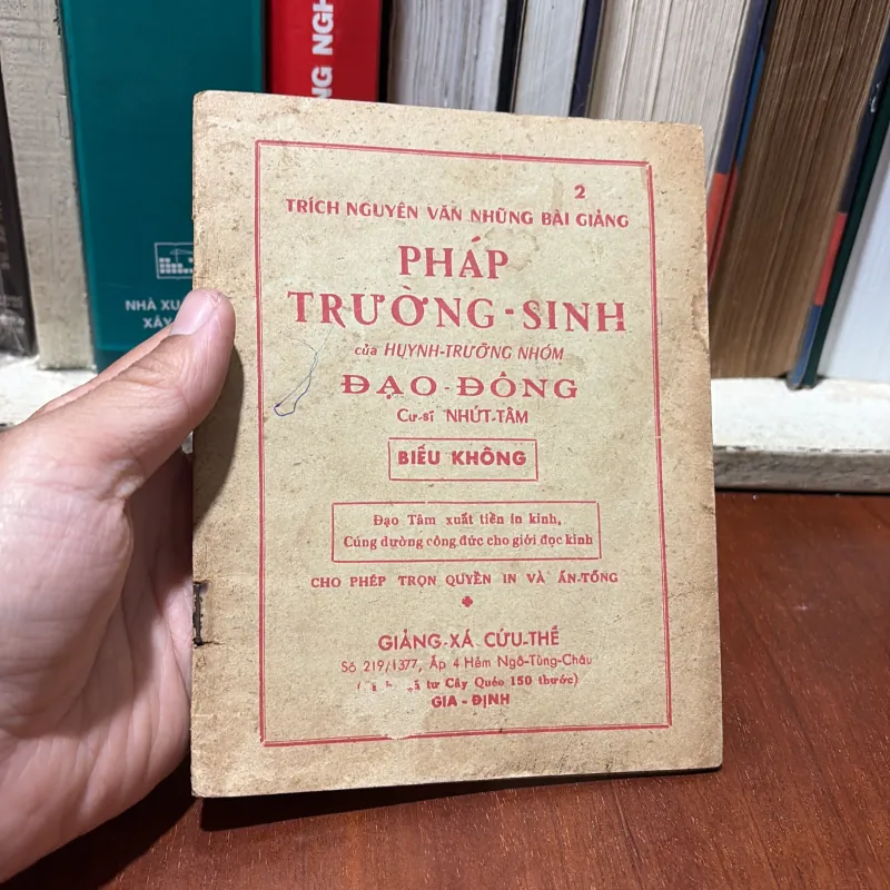 II Trích Nguyên Văn Những Bài Giảng Pháp Trường Sinh Của Huynh Trưởng Nhóm Đạo Đồng - 1965 784069