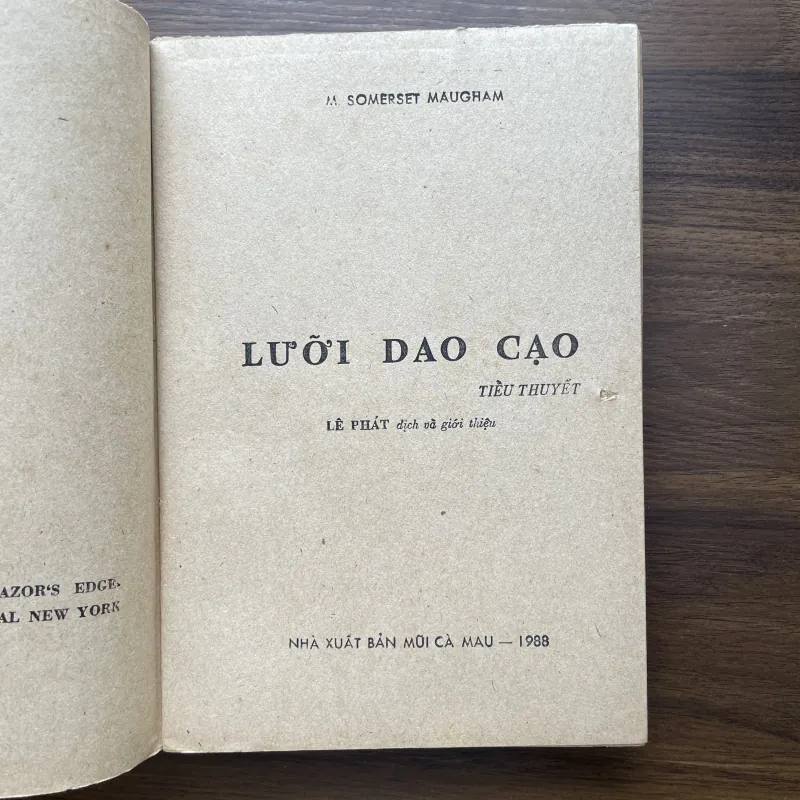 Lưỡi dao cạo - Somerset Maugham 977654