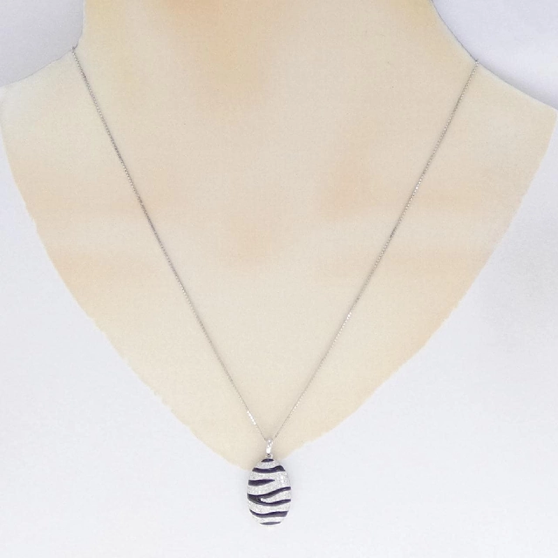 750WG/K18WG Mặt dây chuyền Onyx 1.26CT - Hàng hiệu Chính hãng 860456