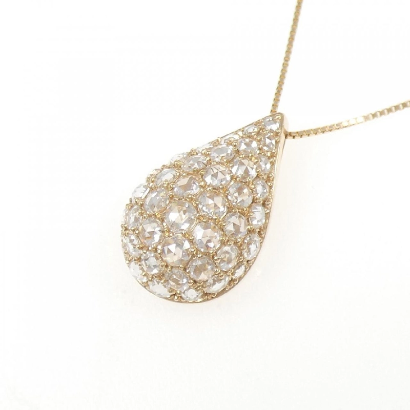 K18PG Pave Diamond Necklace 1.60CT - Hàng hiệu Chính hãng 861582