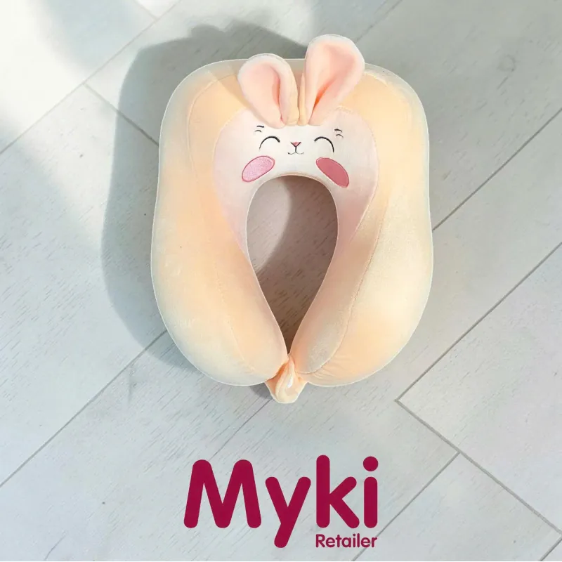 Gối kê cổ cao su non công thái học thêu hoạt hình dễ thương 1043852