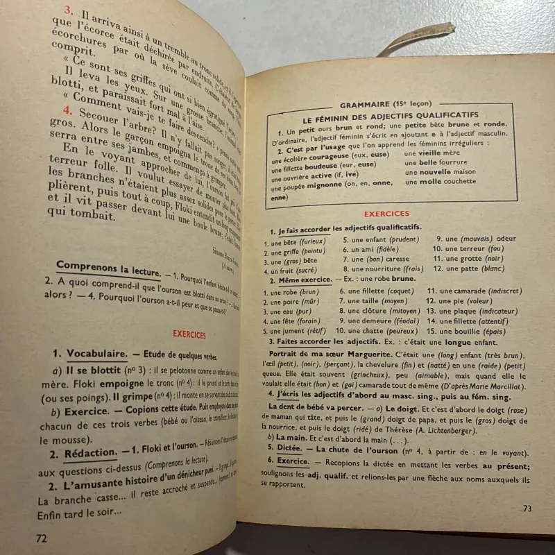 Le nouveau livre unique de lecture et de français cours moyen 1re année - J. Chatel 756200